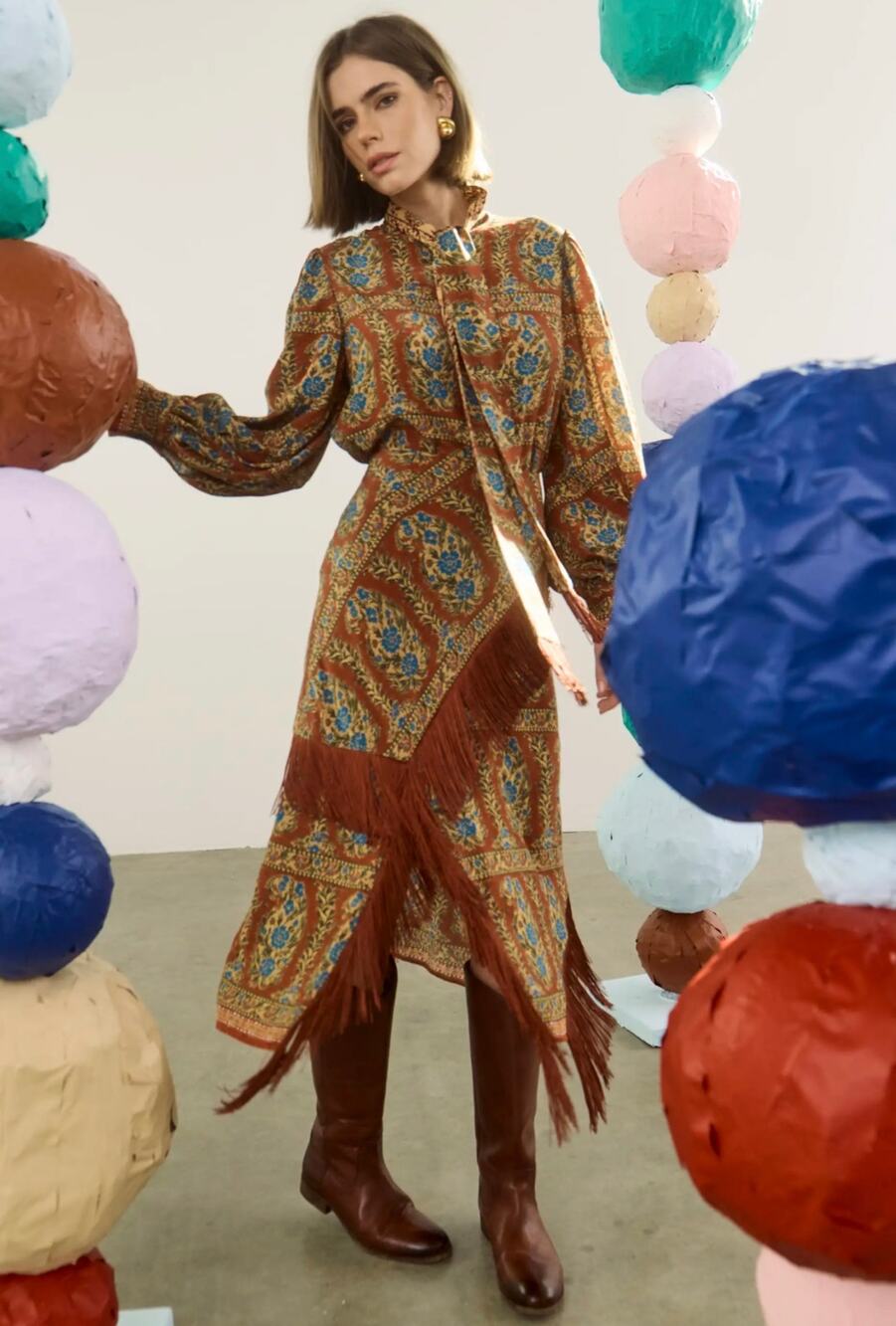 Hunter Bell Allyne Skirt Amber Glen Brown